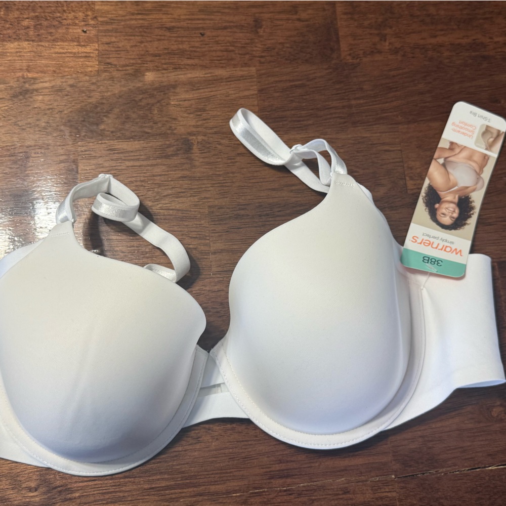 Warner's Simply Perfect White Bra 38B